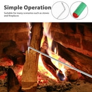 Phenofice Multi Purpose Steel Fire Pit Hook with Plastic Handle for Outdoor Fireplace Use