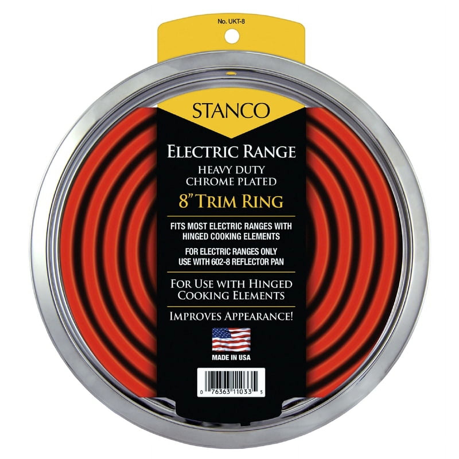Stanco UKT-8 Chrome Plated 8" Trim Ring