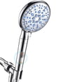 thumbnail image 2 of Ophanie 9 Setting Handheld Shower Head,High Pressure Shower Head with Filter, Hard Water Softener with 70" Hose Extension Spray Nozzle Shower, Silver, 2 of 8