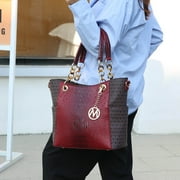 MKF Collection Miriam Womens Tote Bag Signature Vegan Leather Handbag Purse by Mia K.