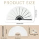 thumbnail image 2 of Ventilador de mano AidiyGeco Sublimation Blank de poliéster blanco x3, 2 of 6