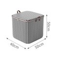 thumbnail image 2 of CNKOO Large Capacity Clothes Storage Bag Double Zipper Closure Wide Opening for Clothes Bedding Blankets, 2 of 4