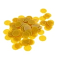 thumbnail image 3 of Fichas de póquer perfke 100x 25MM Plástico Casino fichas Bingo Marcadores Juguete Regalo Amarillo, 3 of 8