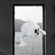 thumbnail image 4 of Linda ventana de Halloween chocando aterrador chocando espeluznante puerta voladora pared adorno de pared rota juguete Fantasma Macarena El fantasma de Halloween decore, 4 of 7