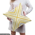 thumbnail image 5 of Ambesonne Modern Boho Fabric by the Yard Upholstery, Colorful Stripes Pastel, 10 Yards, Orange Pastel Yellow Grey, 5 of 5