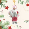 thumbnail image 4 of dajkiuy Christmas Santa Claus Figurines Hanging Ornaments, Christmas Ornaments for Tree Hanging Decorations, for Indoor Home Christmas Party Decor 3in, 4 of 6