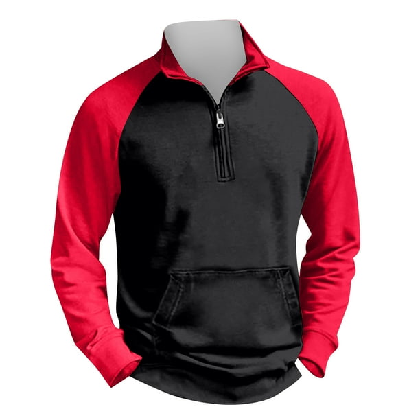 Men's Outdoor Vintage V-neck Button Long Sleeve Fashion Sports T-shirt S