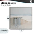 thumbnail image 4 of Stupell Industries Contemporary Precipice Neutral Abstraction Gray Framed Giclee Art, 24 x 24, by Svetlana Aleynikova, 4 of 8