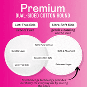 Swisspers Premium Cotton Rounds, 100 Pad 3-Pack (total of 300 Count)