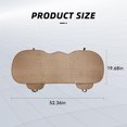 thumbnail image 2 of Linen Back Car Seat Cover, Anti-Slip Long Bottom Rear Seat Cover Protector with Storage Pockets, Breathable Linen Rear Bench Seat Protector Cushion Pad for Most Vehicles (Brown, Back Cover), 2 of 7