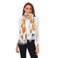 thumbnail image 2 of FORMRS Womens Scarf Winter Soft Long Big Warm Shawls Wrap Tassel Scarves, Pumpkins Pattern, 2 of 9