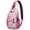Tropical, variant on Military Camouflage Sling Backpack for Hiking and Travel, Lightweight Tactical Crossbody Bag with Desert Camo, Woodland Army Pattern and Outdoor Style