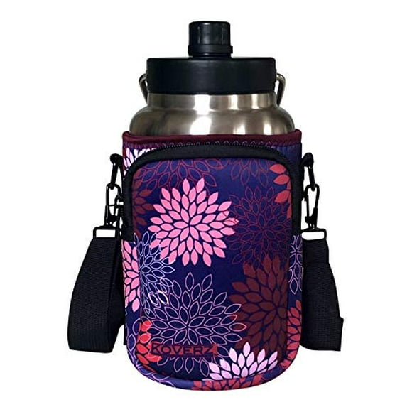 Koverz Half Gallon Jug Carrier, 64oz Bottle Carrier Compatible with Yeti & RTIC Half Gallon Jugs - Midnight Mums