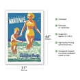 thumbnail image 2 of Canada’s Maritimes - St. Andrews By the Sea - Canadian Pacific - Vintage Ocean Liner Travel Poster by Peter Ewart c.1950 - Fine Art Rolled Canvas Print 27in x 40in, 2 of 4
