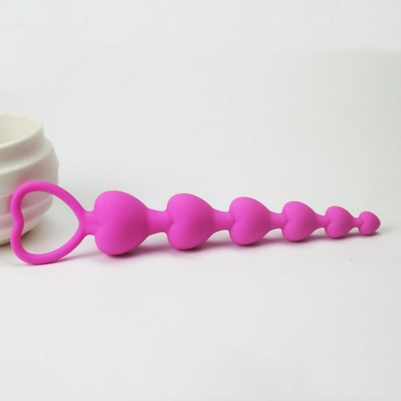 Pink Beads Heart Shape Relax Body Massage Portable Massager