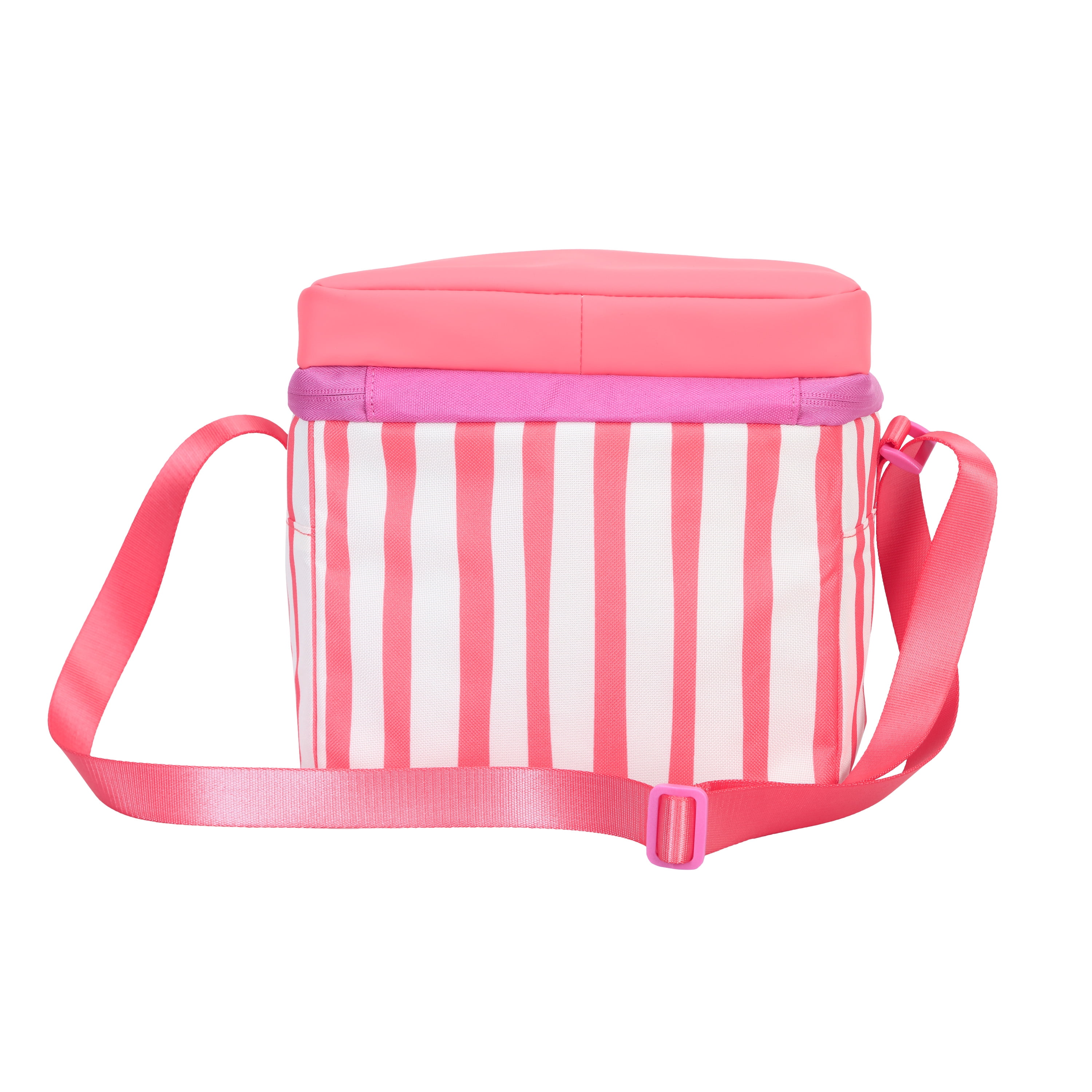 Ozark Trail Coated Soft Side Cooler with Removable Hardliner, 6 Can , 6 Quart Capacity, Summer Vibes Collection, Coral