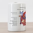 thumbnail image 3 of Science Ceramic Toothbrush Holder, Structure of the Heart Human Body Anatomy Organ Veins Cardiology, Decorative Versatile Countertop for Bathroom, 4.5" X 2.7", Multicolor, 3 of 4