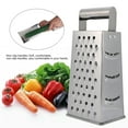 thumbnail image 4 of Stainless Steel Box Grater,Stainless Steel Veg Fruit Fruit Grater Box Grater Proven Performance, 4 of 8