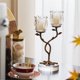 thumbnail image 5 of Candelabro de cristal de latón for el hogar, decoración de vestíbulo, soporte for velas de aromaterapia, 5 of 7