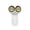 White, variant on Owl Portable Handheld Fan, Cute Animal Shape USB Rechargeable Mini Fan with Digital Display, 3 Speeds Personal Cooling Fan for Travel Office