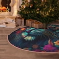 thumbnail image 5 of Sikiie Colorful Flower Tiger Nativity Christmas Tree Skirt, Jesus Christian Winter Holiday Tree Mat Decoration(30-48IN)30", 5 of 6