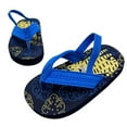 thumbnail image 5 of shoper Girls Sandals Size 12 Adjustable Cartoon Flip Flops Casual Children's Shoes Summer Shoes for Little/big Kids Dark Blue 24, 5 of 5