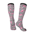 thumbnail image 4 of Easygdp Flamingos Soccer Socks Sport Knee High Socks Calf Compression Athletic Socks for Men and Women, 4 of 9