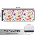 thumbnail image 5 of Kitchen Rugs Sets Of 2,Pioneer Flower Floral Print Pattern Anti Fatigue Kitchen Mat Rugs Non Slip Washable,Decorative Kitchen Floor Mats for Kitchen,Sink,Laundry,17"x47"+17"x47", 5 of 5