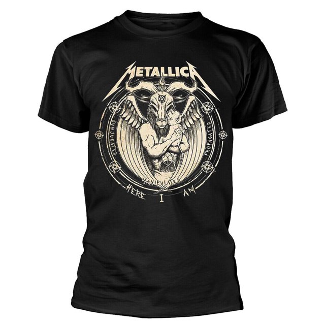 Metallica - Camiseta Darkness Son Estampado en Espalda de Algodón para Adultos Unisex (Negro)