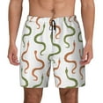 thumbnail image 2 of Goofa Hand Drawn Snake Printed Men's Swim Trunks Board Shorts Quick Dry Mens Swimming Trunks with Compression Liner,Breathable Fit Hawaii Beach Shorts-X-Large, 2 of 9