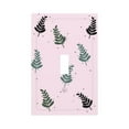 thumbnail image 1 of DouZhe 1-Gang Toggle Switch Wallplate, Bohemian Creatively Leaves Design Decorative Wall Plates, 1 of 7