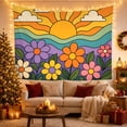 thumbnail image 3 of Retro Christmas Ornament Tapestry Wall Hanging, 3 of 7