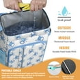 thumbnail image 2 of Cute Watercolor Crab Cooler Backpack - 20L Leakproof Insulated Lunch Box for Camping, Work & College, Keeps Food Cold/Hot for 20 Hours, 2 of 5