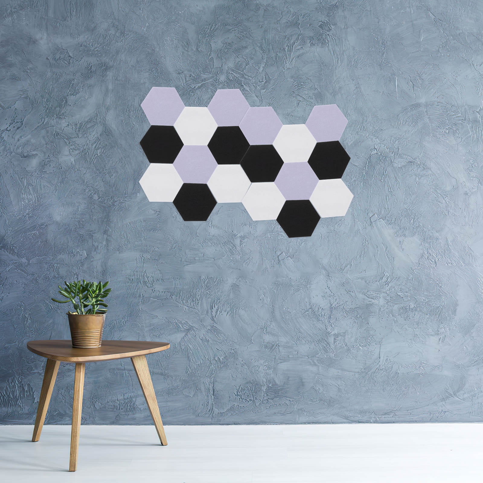 ELAYARD 12Pcs Soundproofing Panels Hexagon Shape High Density Acoustic Material