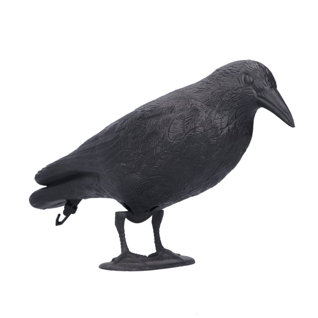 Hunting Bait Tool, Sunscreen Fine Workmanship Plastic Crow Decor, Garden Decoration, Hunting Decoy, For Garden Vegetable Garden