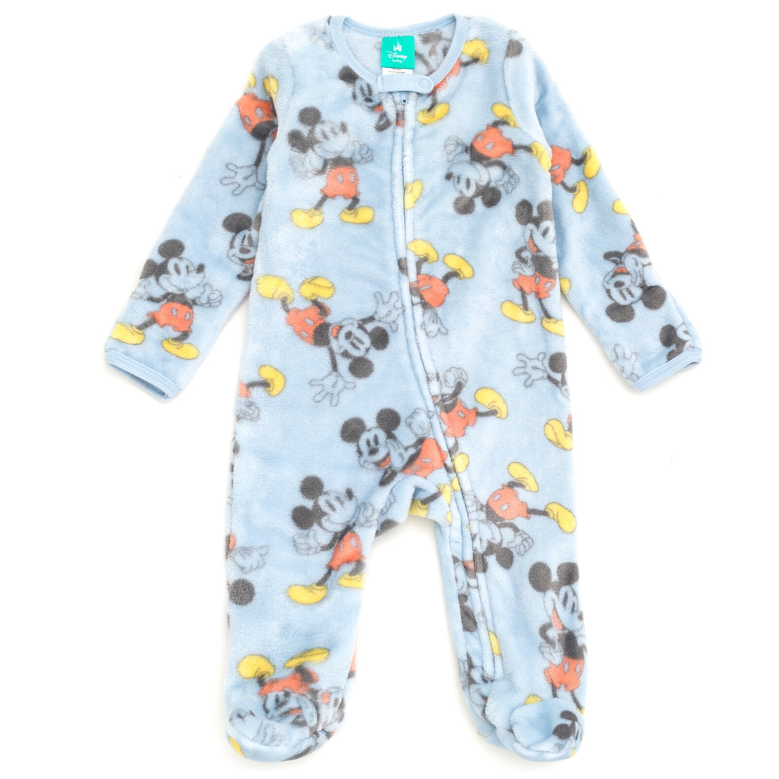 Disney Mickey Mouse Donald Duck Pluto Fleece 2 Pack Coveralls Woobie Newborn to Infant