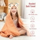 thumbnail image 3 of Toalla de baño para bebé con capucha estilo zorrito de rizo 100% algodón color naranja, 3 of 7