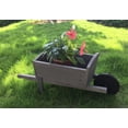 thumbnail image 3 of Seny Cute Wheelbarrow Style Garden Planter 100% Wood Garden Bed Box with Wheels Outdoor, 3 of 3