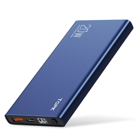 TOPK Power Bank Portable Charger 10000mAh External Battery for iPhone 12 11 Pro XR Samsung Galaxy Note 9