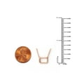 thumbnail image 6 of Imperial 1/10Ct TDW Diamond Rectangle Shape Pendant Neclace in Rose Gold Plated S925 Sterling Silver (H-I, I2), 6 of 6
