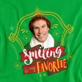 thumbnail image 2 of Elf Smiling Is My Favorite Kids T Shirt (Small) for Youth Toddler Boys and Girls, Kelly Green, 2 of 5