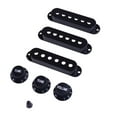 thumbnail image 2 of figatia Plastic Pickup Cover+Volume Knob+ Switch Tip for Electric Guitar Black, 2 of 9