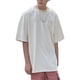 thumbnail image 4 of Hombres Camiseta Tela De Gamuza Manga Corta Top Suelto Verano Niños Top Impresión De Letras Estilo Retro Albaricoque XL, 4 of 8