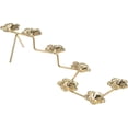 thumbnail image 3 of MECCANIXITY Crystal Ball Flower Display Stand,1.417 Inch Diameter ,Metal Ball Holder, Gold, 3 of 5