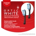 thumbnail image 2 of Colgate Optic White Kit de démarrage de brosse à dents à tête remplaçable Colgate, 2 têtes de brossage, 2 of 9