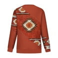 thumbnail image 5 of Puntoco Mujeres Otoño e Invierno Casual Folk-Personalizado Impreso Cuello Redondo Manga Larga Jersey Blusa Sudadera tops Puntoco Puntoco-942, 5 of 5