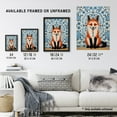 thumbnail image 3 of Chakra Fox Concept Art Oil Painting Blue Kaleidoscope Pattern Animal Portrait Large Wall Art Poster Print Thick Paper 18X24 Inch, 3 of 5