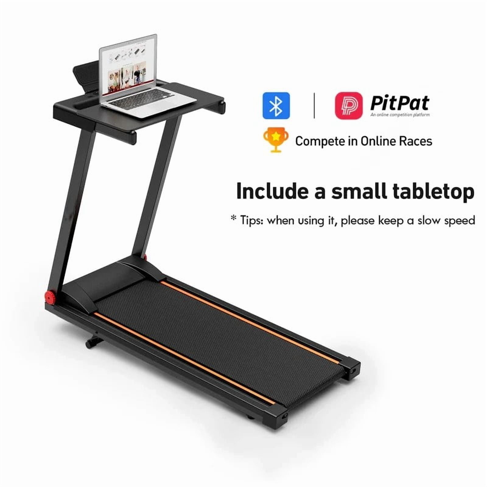 SSPHPPLIE Folding Treadmill with 6% Incline for Home,300 LBS Capacity, 3 HP,0.6-7.5MPH,Easy Assembly for Small Space