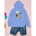 thumbnail image 3 of Animals Doing Activities Hoodie Juniors -Image by Shutterstock,  Large, 3 of 4