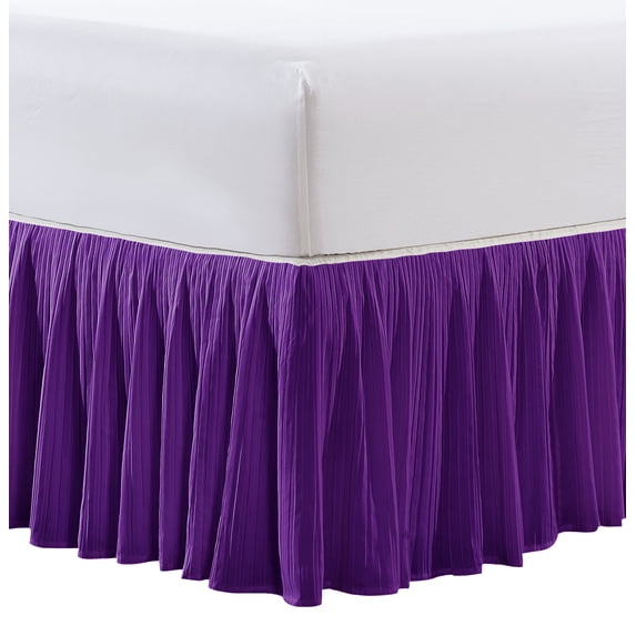 Home Soft Things 18" Pleated Bed Skirt - Majesty - Queen (60" x 80" + 18")